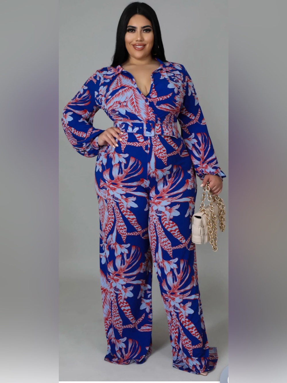 Giti Online Brunch Hours Jumpsuit with Belt 1X